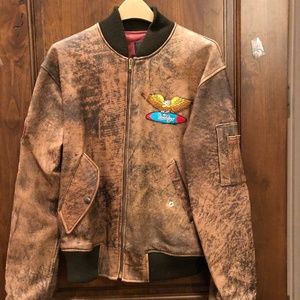 Beach Boys leather bomber jacket